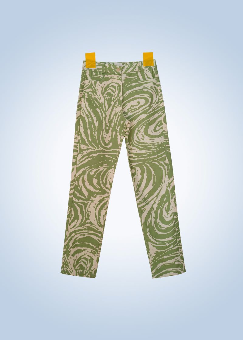 High-Waisted-100-Organic-Cotton-Sustainable-eco-friendly-Lokum-Pants-Green