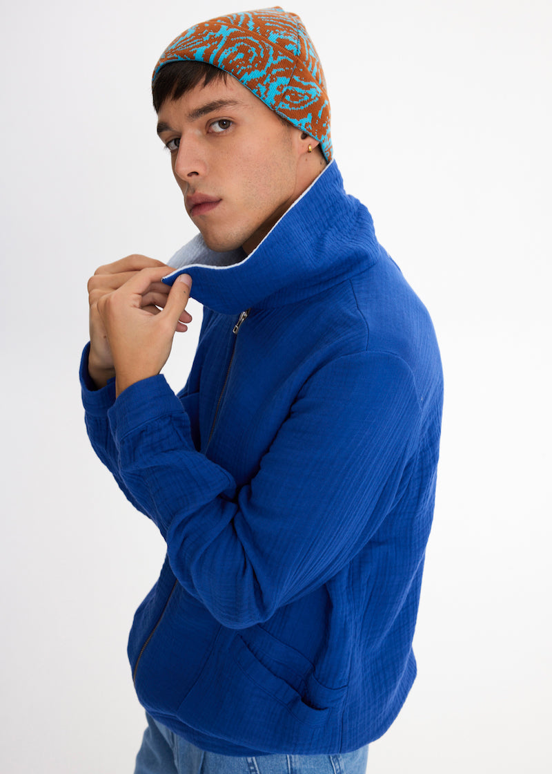 v-jacket-blue-100-cotton-wide-collar-unisex-eco-friendly-bomber-jacket