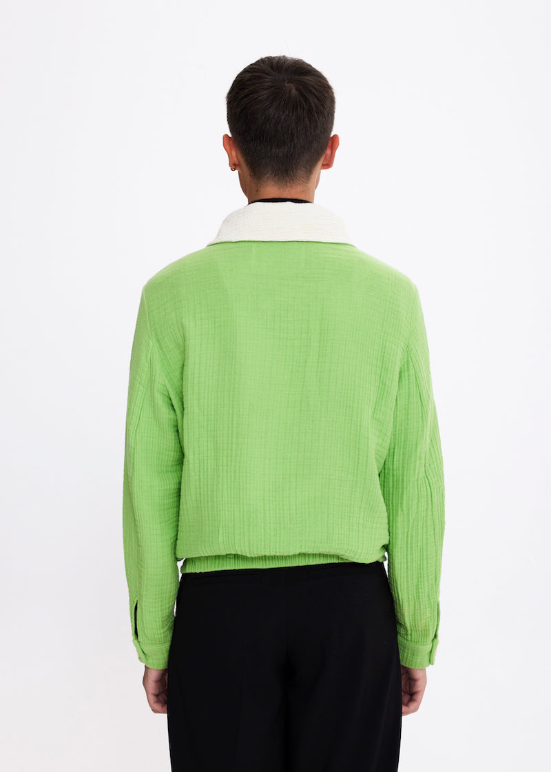 v-jacket-green-100-cotton-wide-collar-unisex-sustainable-eco-friendly-bomber-jacket